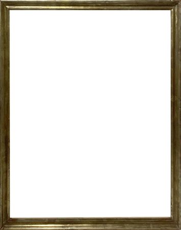 Cornice in legno a mezza canna dorata a foglia