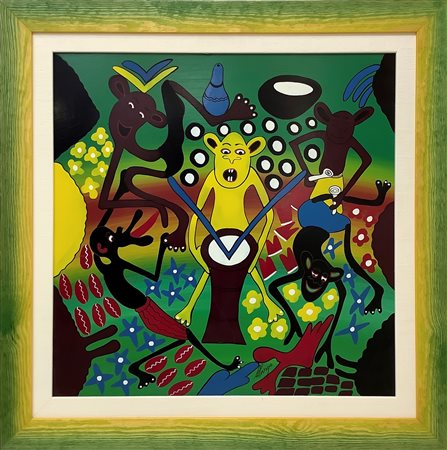 Lilanga George (Kikwetu 1934-Dar es Salaam 2005)  - Senza titolo, 20°  secolo