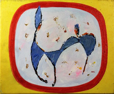 KOVALEV NIKOLAJ ILICH, "Astratto con fondo giallo"