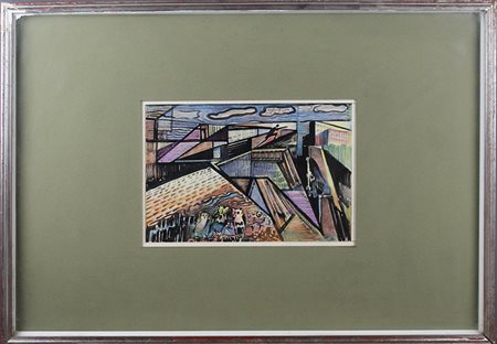 UGOLINO BUSONI, "Tetti", 1976