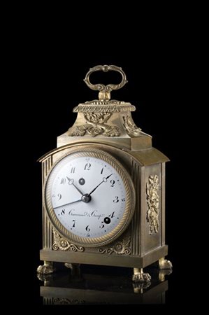 COURVOISIER & COMP.
Orologio del tipo "marescialla" con cassa in bronzo dorato