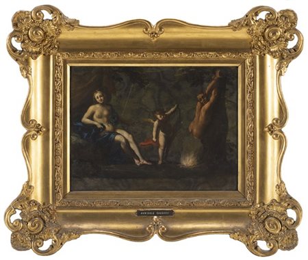 Scuola lombarda del secolo XVII

Venere, amorino e satiro sul rogo
Olio su lava