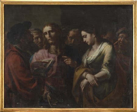 Scuola napoletana del secolo XVIII

Cristo e l'adultera
Olio su tela, cm 113,5x