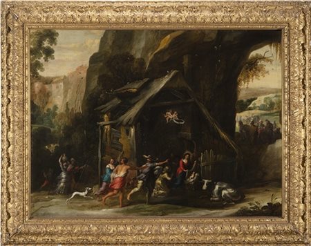 Vincent Malò Presepe
Olio su tela, cm 134x139
Siglato in basso al centro "VM"
Ti