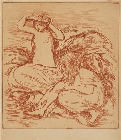 Pierre-Auguste Renoir Le due bagnanti
acquaforte, esemplare fuori edizione
stamp