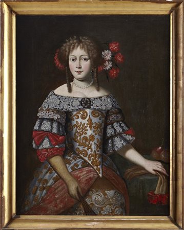 Scuola lombarda dell'inizio del secolo XVII 

Ritratto di gentildonna con guant