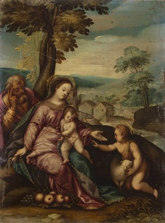 Scuola fiamminga dell'inizio del secolo XVII

Sacra Famiglia con San Giovannino