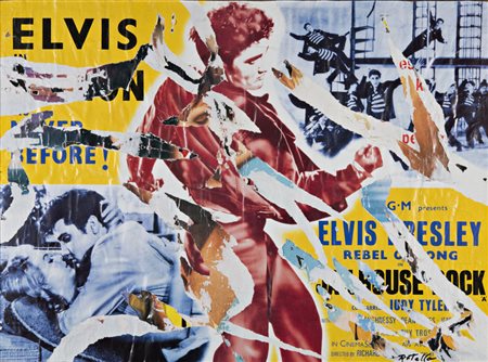 Mimmo Rotella , Catanzaro 1918 , Milano 2006 "Il ribelle del ritmo (Elvis)"...