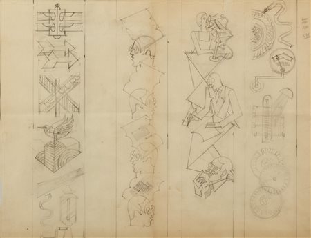 DEPERO FORTUNATO (1892 - 1960) - News Auto Atlas, 1930.