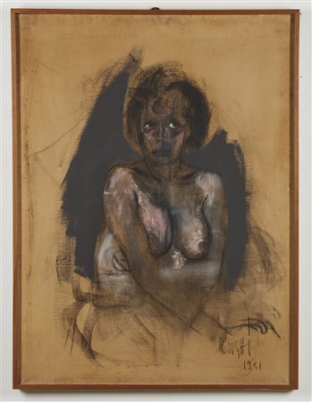 SUGHI ALBERTO (n. 1928) - Senza titolo ( Nudo femminile).