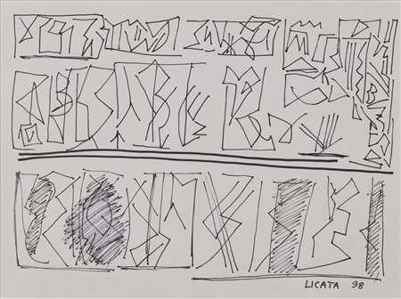 LICATA RICCARDO (1929 - 2014) - Senza titolo.