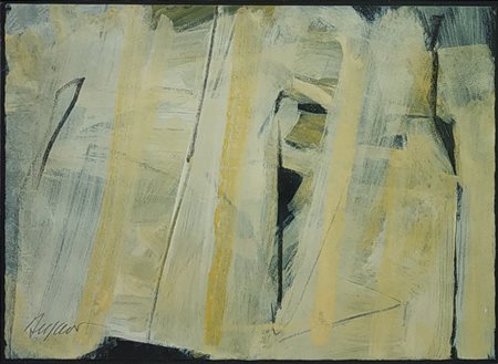 RUGGERI PIERO (1930 - 2009) - Sbarramento in bianco.