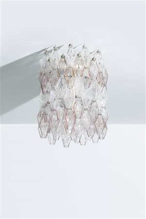 PAOLO VENINI<BR>Lampadario mod. Poliedri
