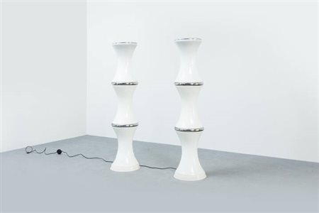 ENRICO TRONCONI<BR>Lampada da terra Bamboo