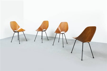 VITTORIO NOBILI<BR>Quattro sedie mod. Medea