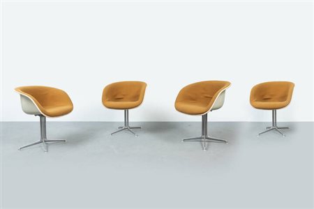 CHARLES EAMES<BR>Quattro poltroncine mod. La Fonda