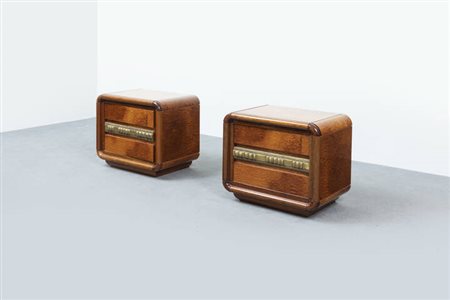 LUCIANO FRIGERIO<BR>Coppia di comodini mod. Ilaria