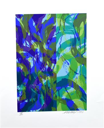 Noriaki Takahashi COMPOSIZIONE serigrafia a colori, cm 49,5x38; es. 29/50...