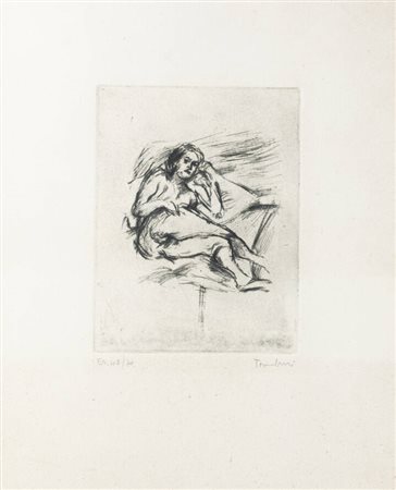 ORFEO TAMBURI<BR>Jesi (AN) 1910 - 1994<BR>"Nuda sdraiata"