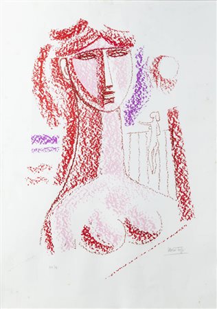 MARIO TOZZI<BR>Fossombrone (PS) 1895 - 1979 Saint-Jean-du-Gard (Francia)<BR>"Busto femminile"