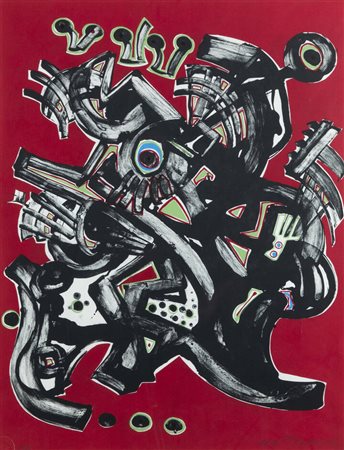 UMBERTO MASTROIANNI<BR>Fontana Liri (FR) 1910 - 1998 Marino (Roma)<BR>"Composizione"