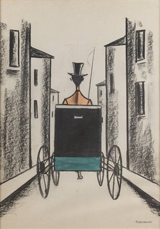 PIETRO MORANDO<BR>Alessandria 1892 - 1980<BR>"Fiaccheraio"