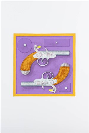 ITALO CREMONA<BR>Cozzo Lomellina (PV) 1905 - 1979 Torino<BR>"Pistole da duello" 1979