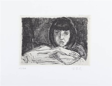 ITALO CREMONA<BR>Cozzo Lomellina (PV) 1905 - 1979 Torino<BR>"Ritratto di Nefer" 1963