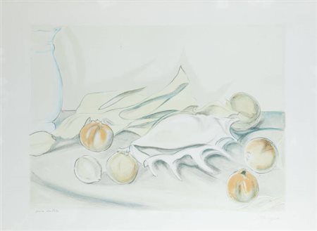 FRANCESCO MENZIO<BR>Tempio Pausania (SS) 1899 - 1979 Torino<BR>"Natura morta con conchiglia"