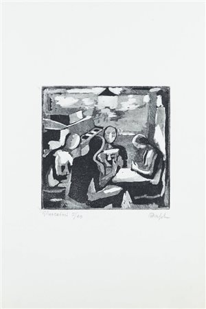 DAPHNE MAUGHAM CASORATI<BR>Londra (Regno Unito) 1897 - 1982 Torino<BR>"Giocatori"