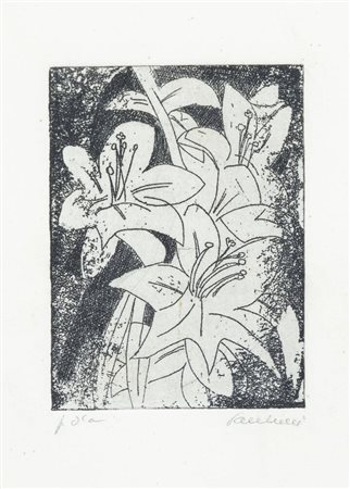 ENRICO PAULUCCI<BR>Genova 1901 - 1999 Torino<BR>"Fiori"