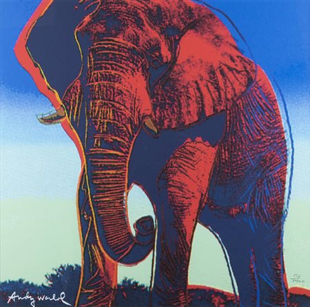 ANDY WARHOL<BR>Pittsburgh (USA) 1927 - 1987 New York (USA)<BR>"Elefante"