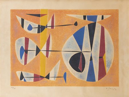 PITTORE NON IDENTIFICATO<BR>"Composizione" 1953