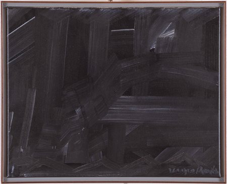 Sergio Romiti (Bologna 1928 - 2000), “Composizione”, 1993.Acrilico su tela, firmato in basso a