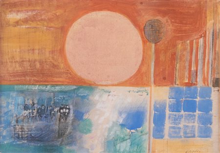 Bruno Saetti (Bologna 1902 - 1984), “Venezia”, 1977.Tempera su carta intelata, firmata in basso