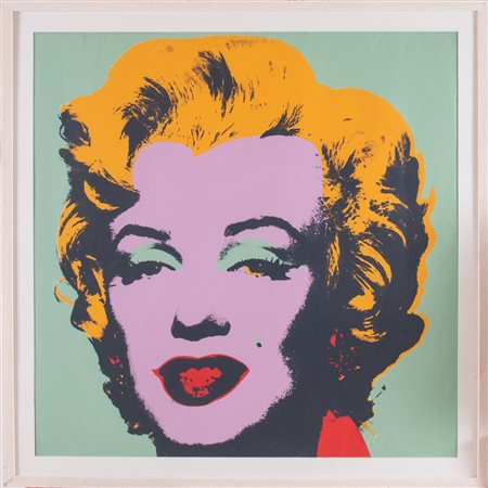 Andy Warhol (Pittsburgh 1928 - New York 1987), “Marilyn Monroe".Serigrafia a colori su carta,