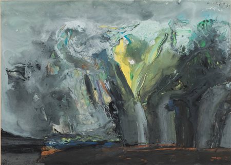 Lidia Puglioli (San Lazzaro di Savena 1919 - Bologna 2013), “Senza Titolo”, 1974.Tempera