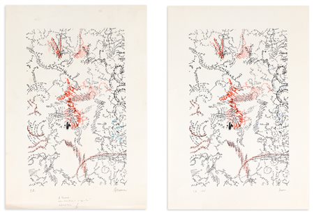 VINCENZO ACCAME (1932-1999) - Lotto unico composto da 2 litografie