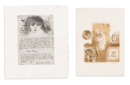 AUTORI VARI (CARUSO E CIGNA) - Lotto unico composto da 2 OPERE GRAFICHE