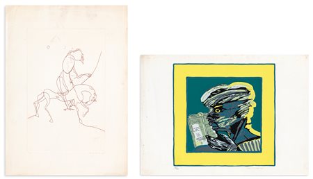 AUTORI VARI (BRINDISI E ROGNONI) - Lotto unico composto da 2 litografie