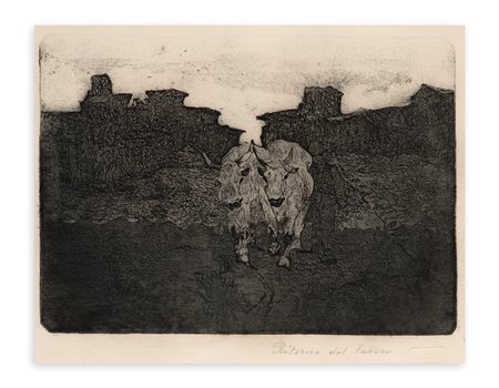 GIOVANNI FATTORI (1825-1908) - Ritorno dal Lavoro