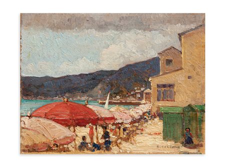 ENZO GAZZONE (1894-1970) - Veduta di Alassio