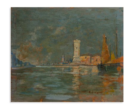 ALFREDO DI ROMAGNA (1913-1979) - Il faro del porto