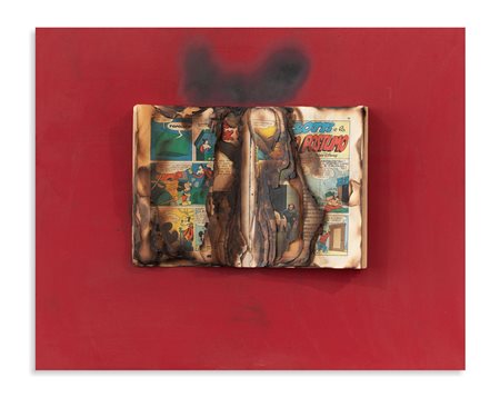 BERNARD AUBERTIN (1934-2015) - Livre Brùlé - Le journal de Mickey Mouse, 2010