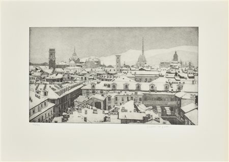 Federica Galli FIOCA' N SITA incisione su carta, battuta cm 28x50, foglio cm...