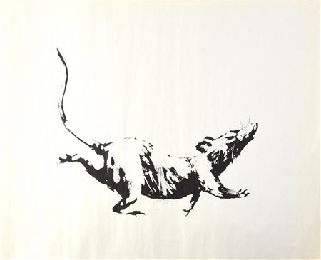 Banksy RAT. GROSS DOMESTIC PRODUCT serigrafia, cm 40,5x50,5 esguito nel 2019...