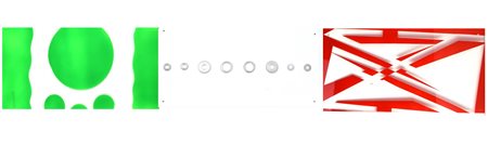 Paolo Masi TRITTICO tecnica mista su plexiglass, cm 25x50 ciascuno, cm 25x150...