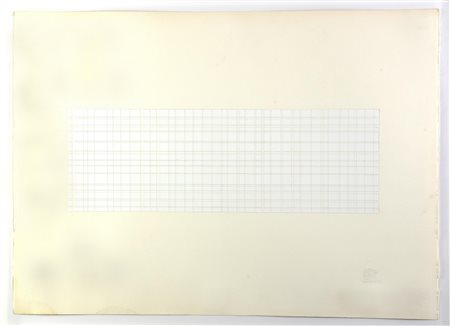 Oscar Piattella COMPOSIZIONE tecnica mista su carta, cm 56x75 firma, data e...