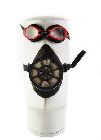 Mimmo Rotella REPLICANTE scultura in porcellana dipinta, cm 33x22x14; es. 1/8...