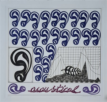 Concetto Pozzati - Acoustical, 1972
